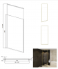 BESCO Ścianka walk-in Icon Gold 100x200 ICG-100-200C